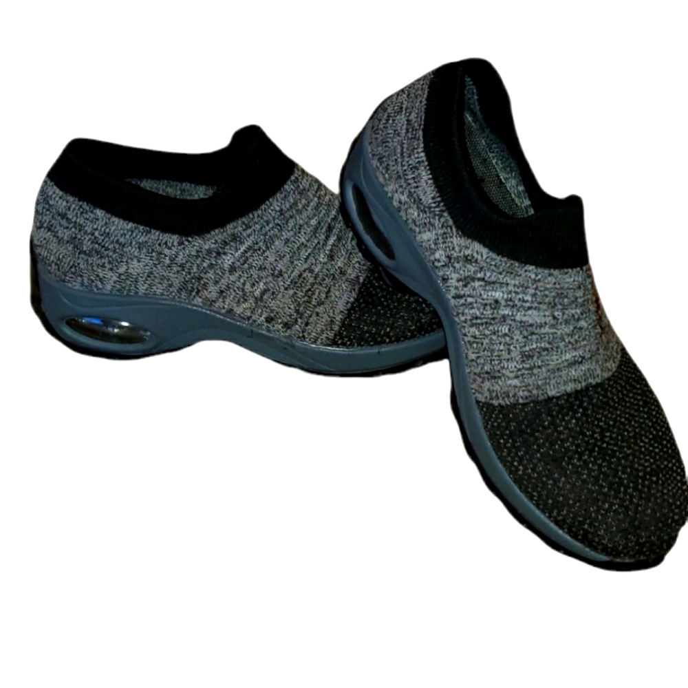 Slow man slip on womens breathable walking shoe. Size 7